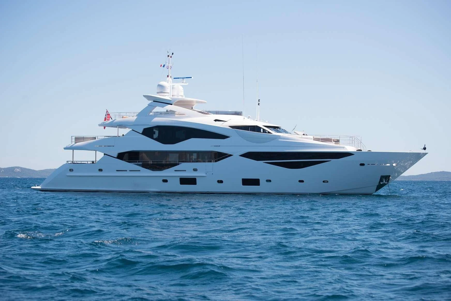 a white yacht in the water aboard E-MOTION Yacht for Sale