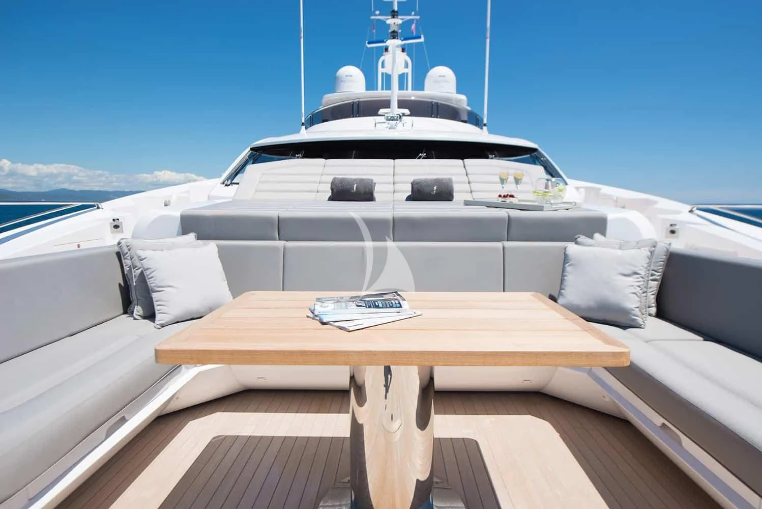 a boat on a boat aboard E-MOTION Yacht for Sale