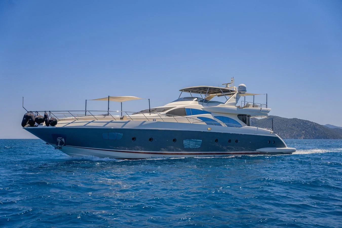 a boat on the water aboard LEONARDO 98 Yacht for Sale