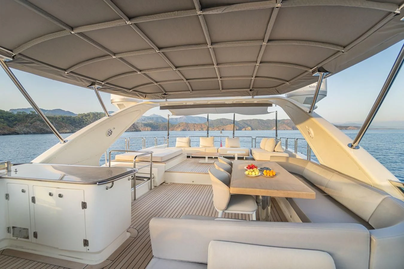 a boat on the water aboard LEONARDO 98 Yacht for Sale