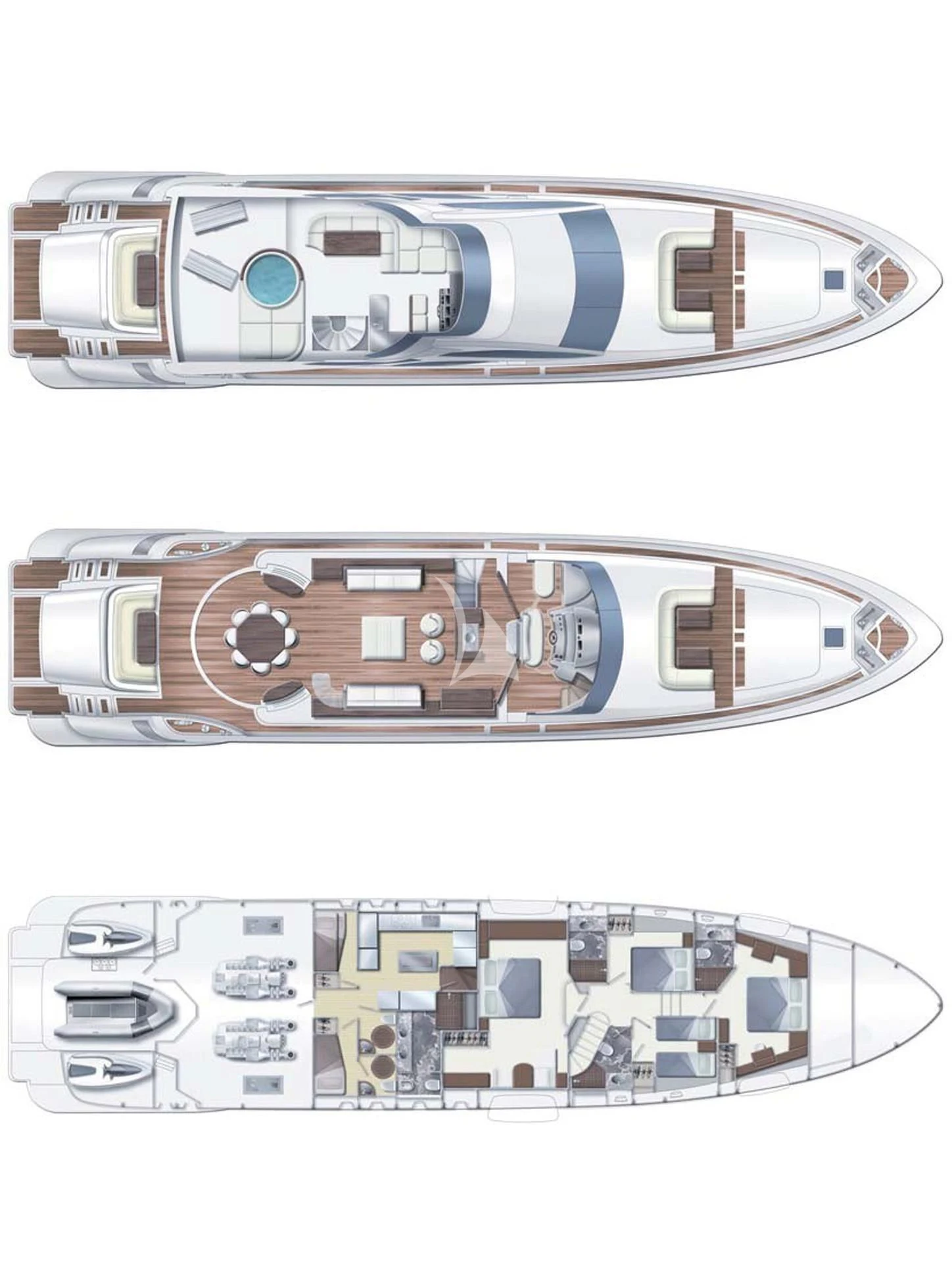 a couple of silver and blue electronic devices aboard LEONARDO 98 Yacht for Sale