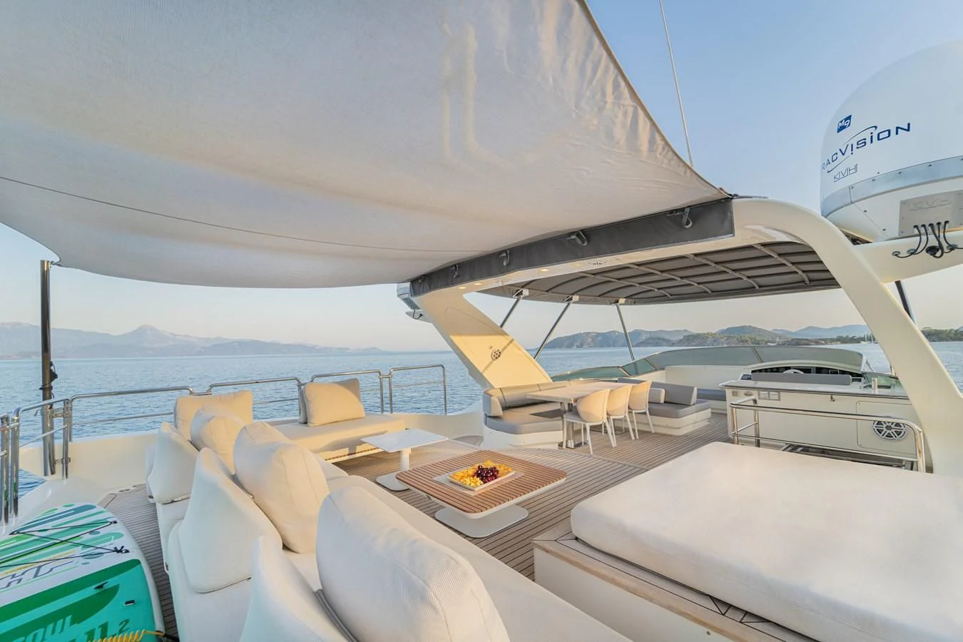 a boat on the water aboard LEONARDO 98 Yacht for Sale