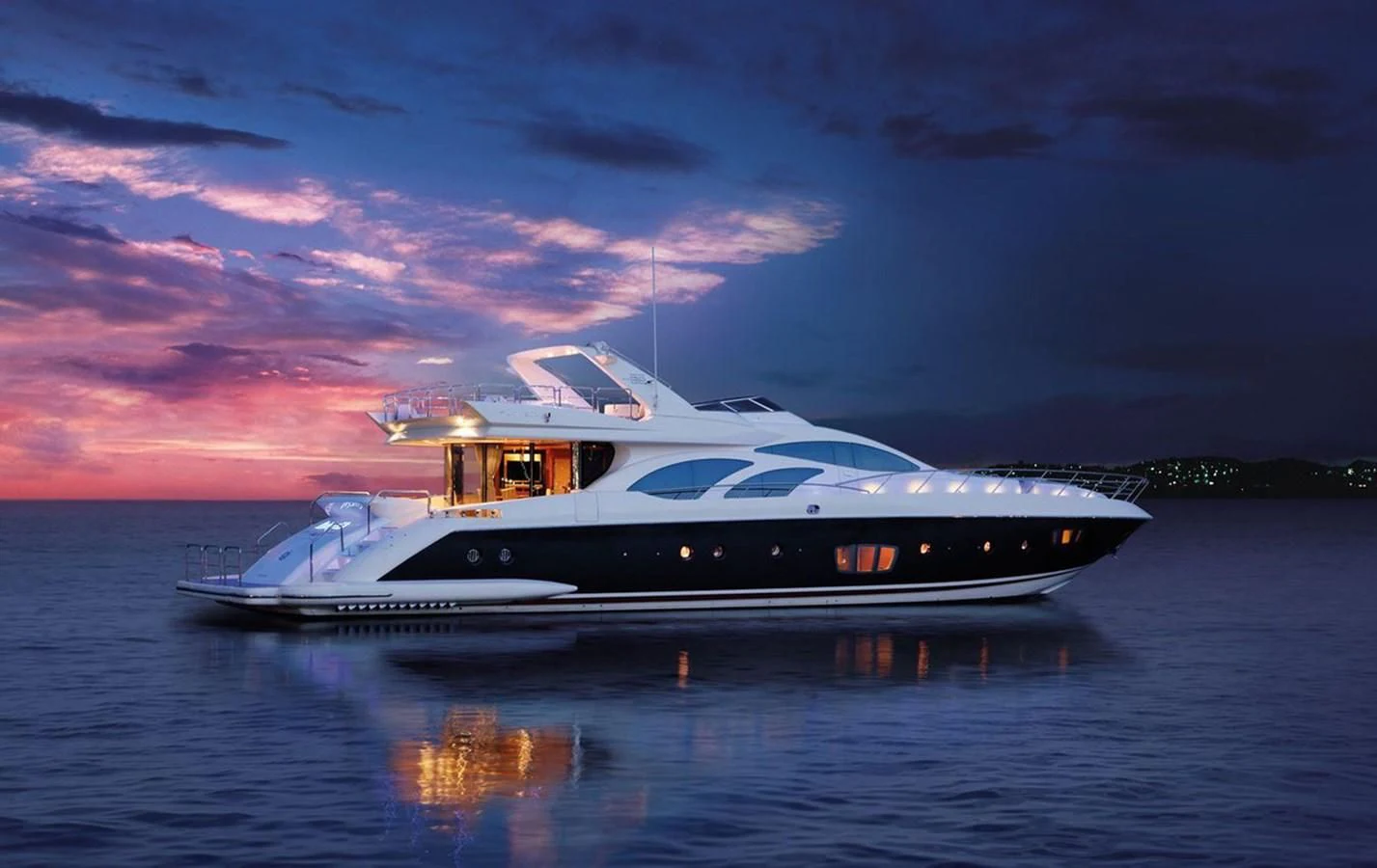 a boat on the water aboard LEONARDO 98 Yacht for Sale