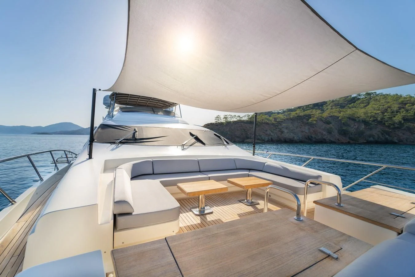 a boat on the water aboard LEONARDO 98 Yacht for Sale