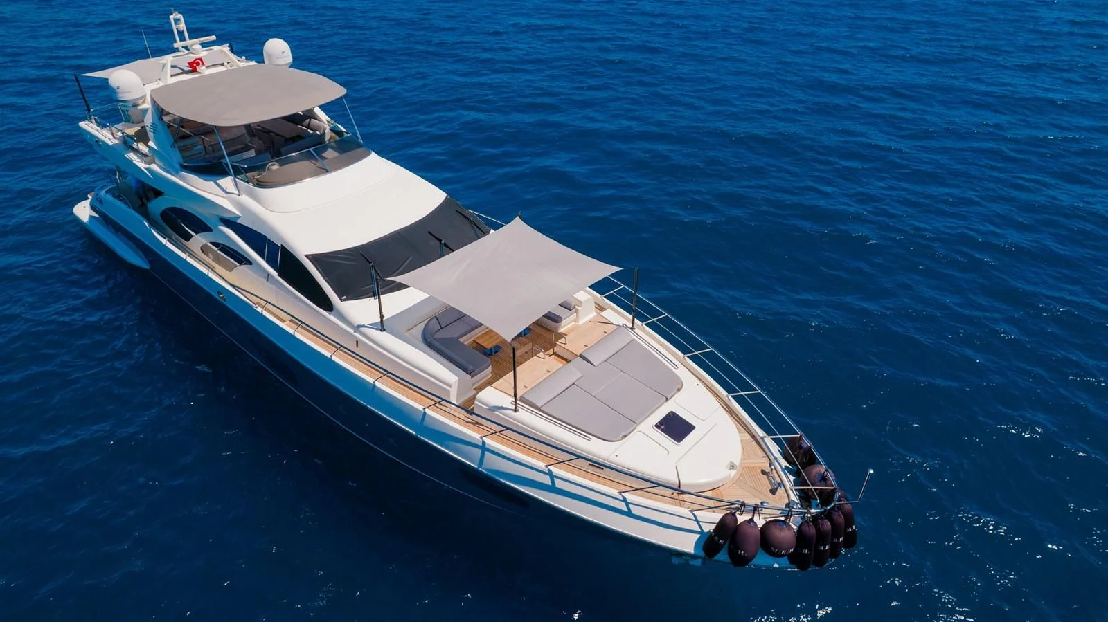 a boat in the water aboard LEONARDO 98 Yacht for Sale