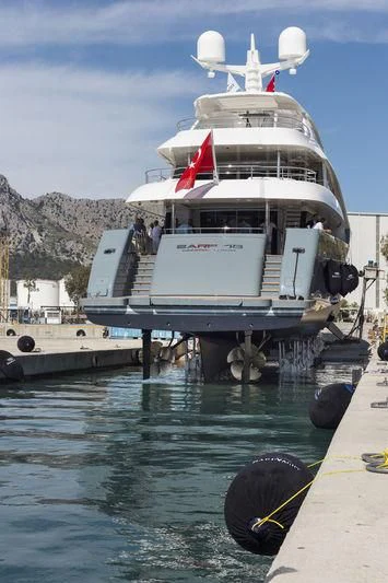 a boat on a body of water aboard LA PASSION Yacht for Sale