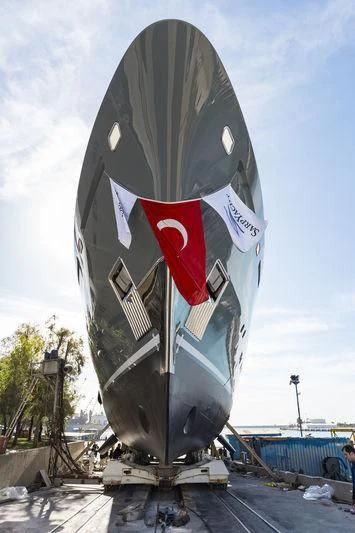 a large space ship aboard LA PASSION Yacht for Sale