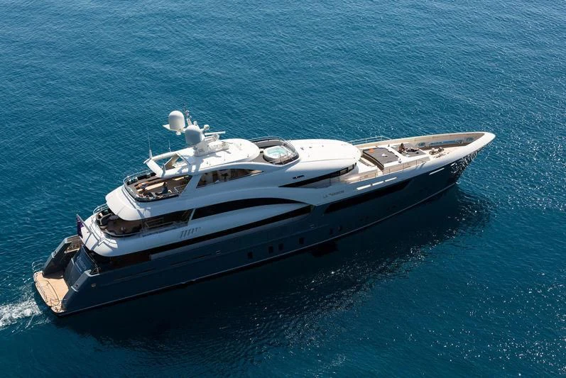 a boat on the water aboard LA PASSION Yacht for Sale