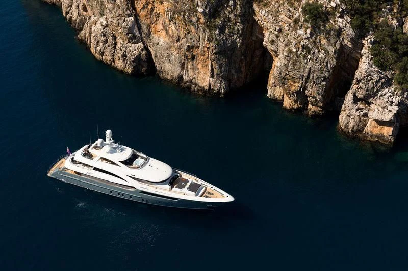 a boat in the water aboard LA PASSION Yacht for Sale