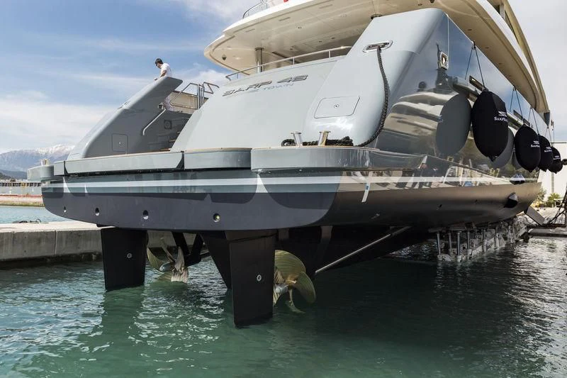 a boat on the water aboard LA PASSION Yacht for Sale