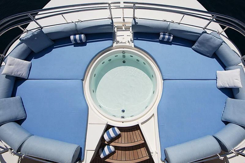 a cockpit of an airplane aboard SIMA Yacht for Sale
