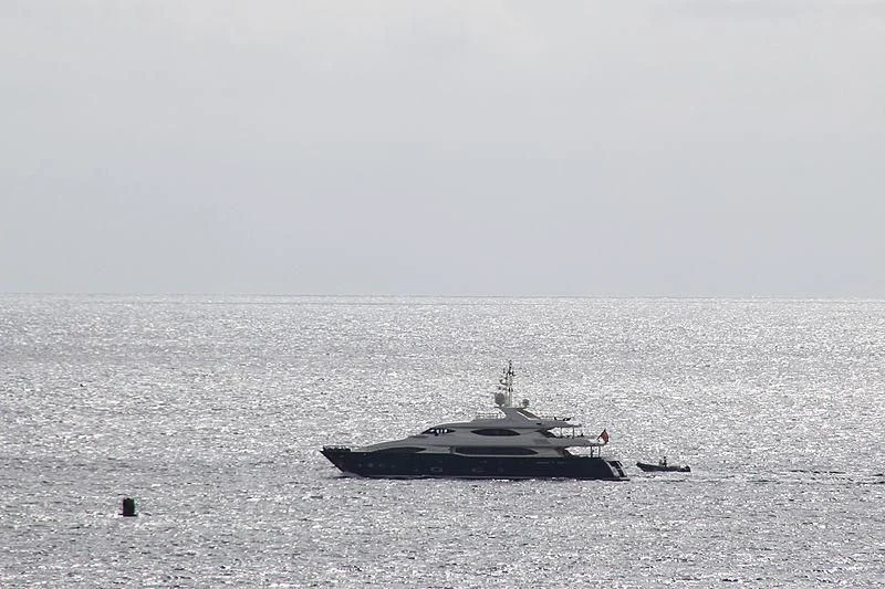 a boat in the water aboard SIMA Yacht for Sale