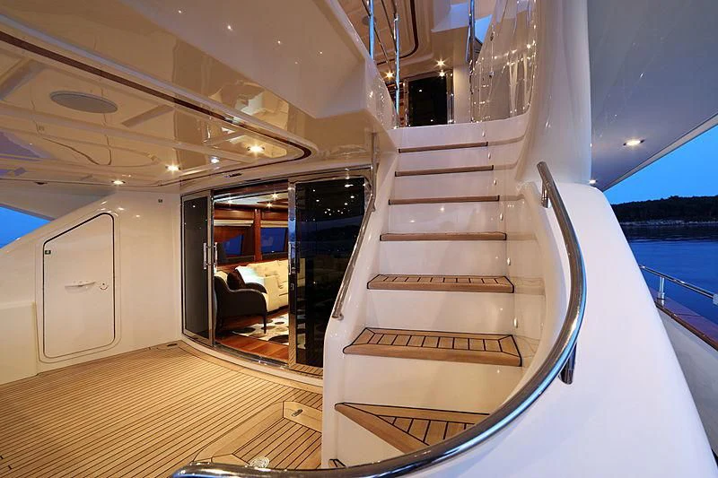 inside of a boat aboard SIMA Yacht for Sale