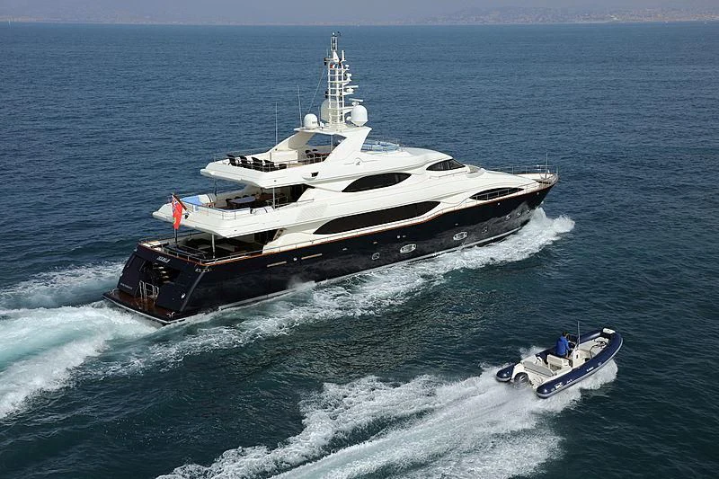 a ship on the water aboard SIMA Yacht for Sale