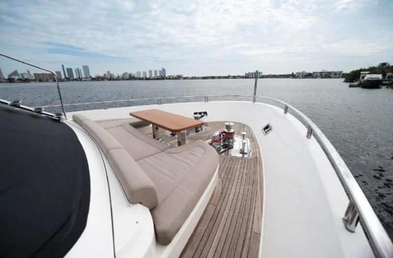 a boat on the water aboard RAYEN Yacht for Sale