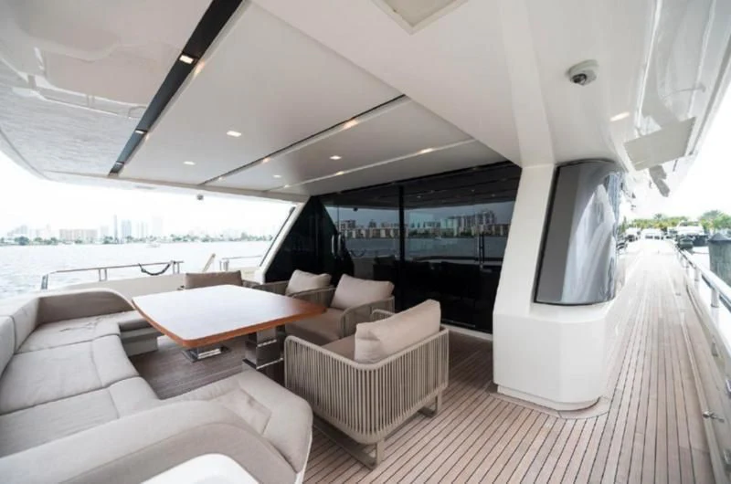 a boat on the water aboard RAYEN Yacht for Sale