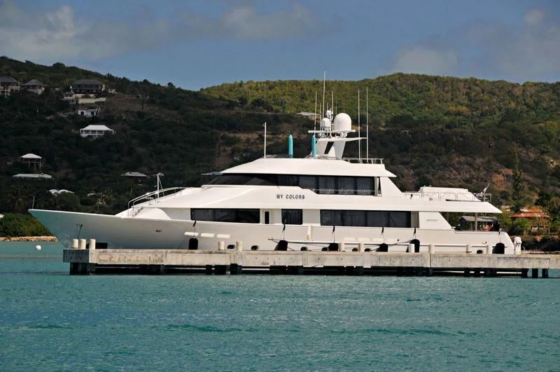 a boat on the water aboard LIQUID REHAB Yacht for Sale