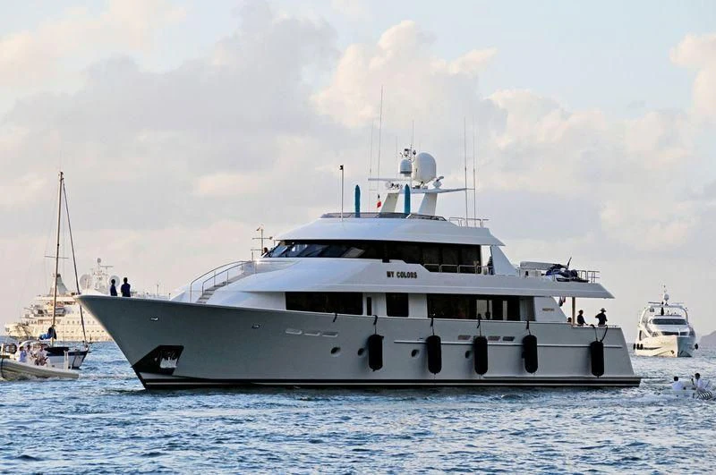 a large white yacht aboard LIQUID REHAB Yacht for Sale