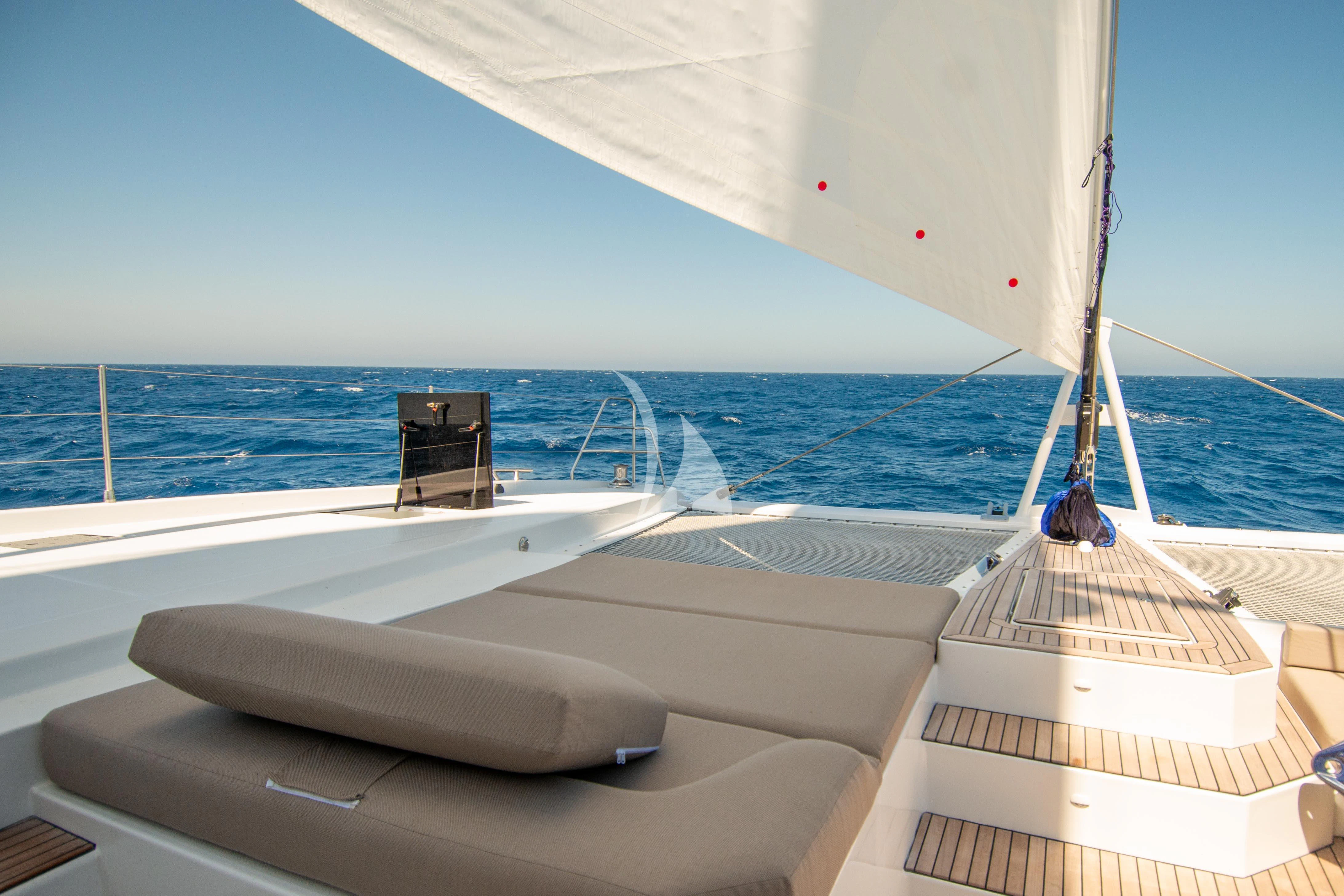 a boat on the water aboard SERENISSIMA Yacht for Charter