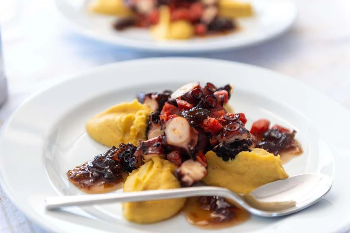 a bowl of food aboard SERENISSIMA Yacht for Charter