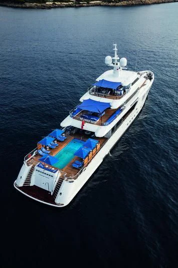 a boat on the water aboard SEASENSE Yacht for Sale
