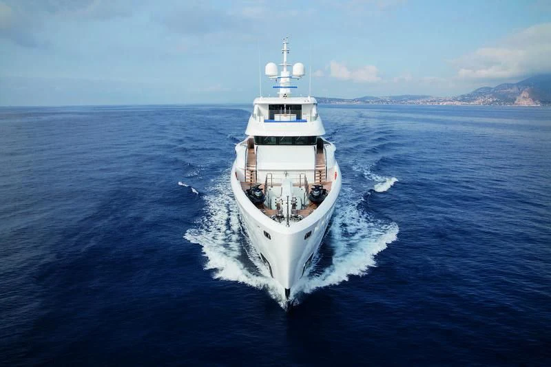 a ship in the water aboard SEASENSE Yacht for Sale
