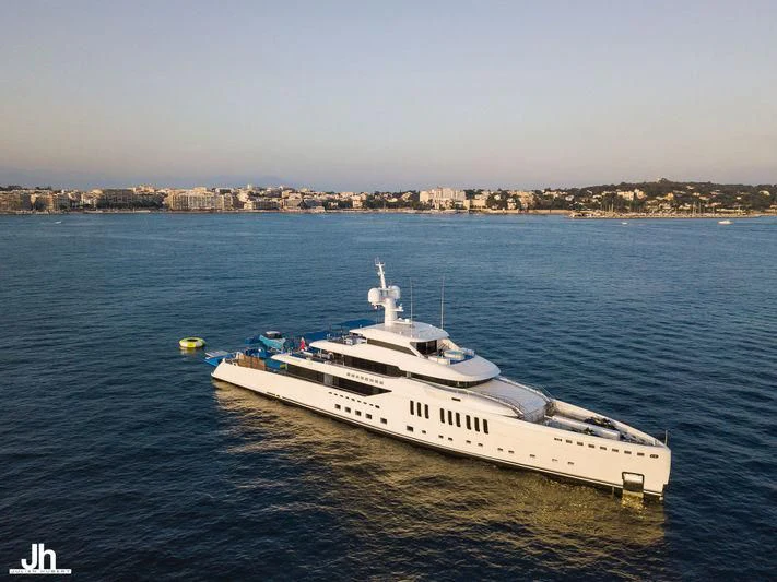 a boat in the water aboard SEASENSE Yacht for Sale