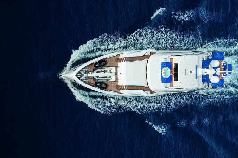 a satellite in space aboard SEASENSE Yacht for Sale
