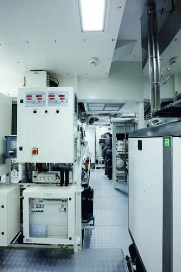 a room with machinery aboard SEASENSE Yacht for Sale