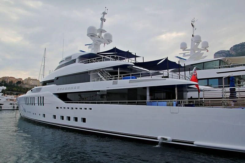 a large white yacht aboard SEASENSE Yacht for Sale