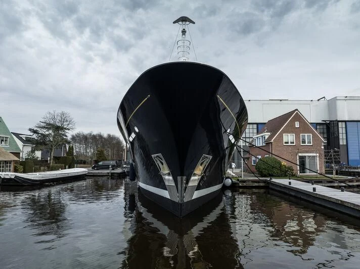 a boat on the water aboard MOONSHADOW Yacht for Sale