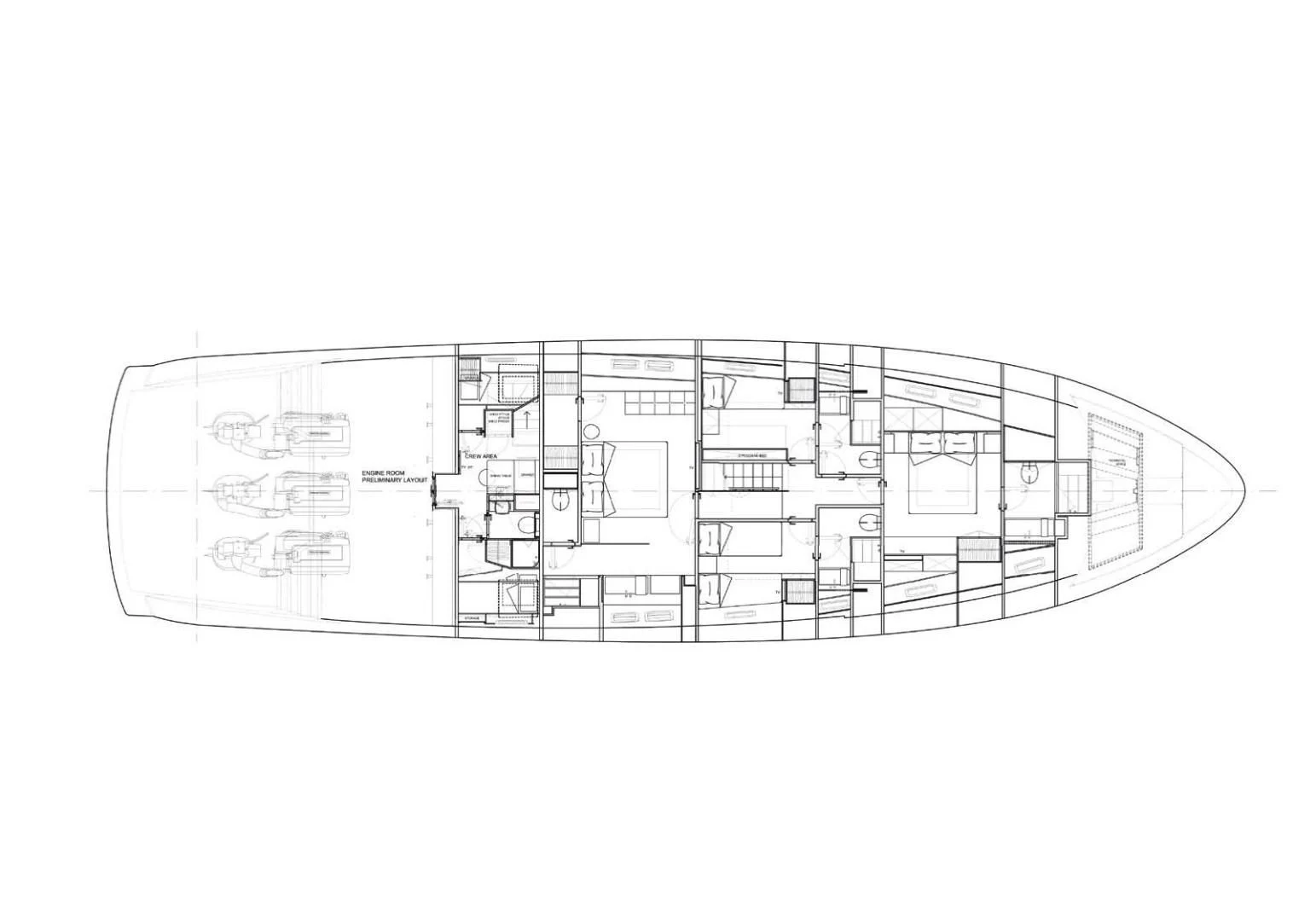 diagram aboard ZAZZAZU II Yacht for Sale