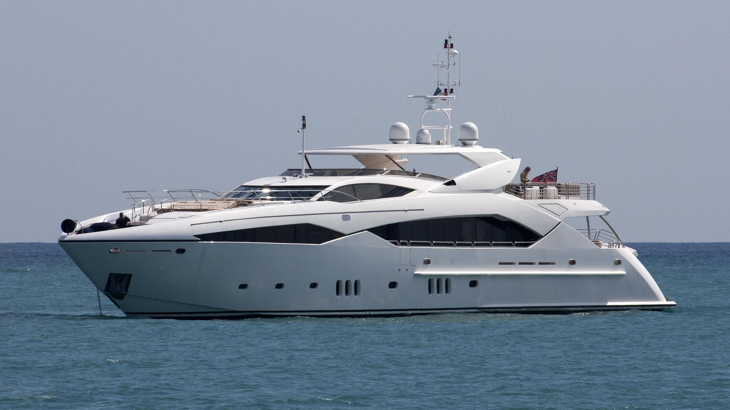 a white yacht in the water aboard REGULUS Yacht for Sale
