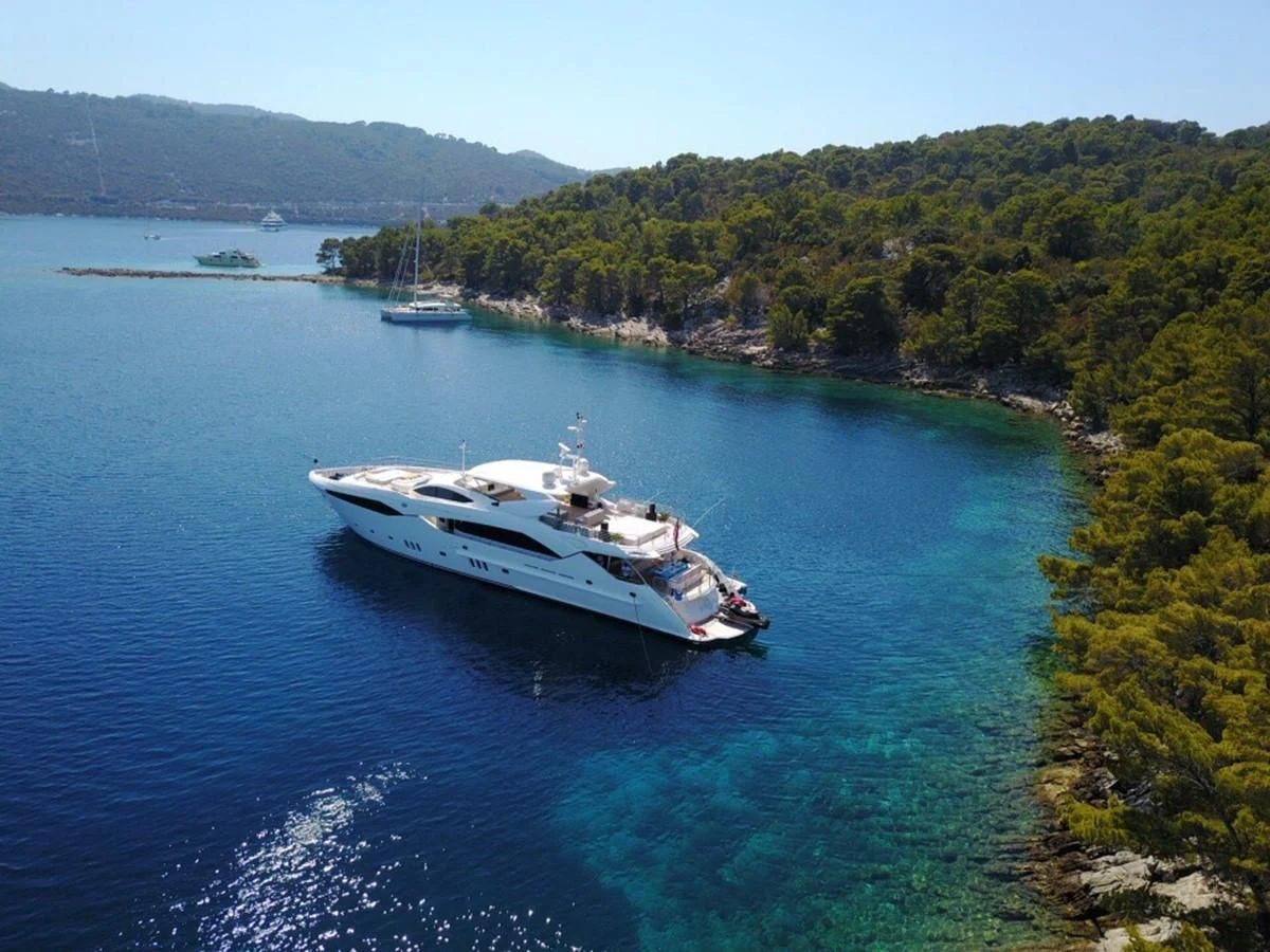 a boat on the water aboard REGULUS Yacht for Sale