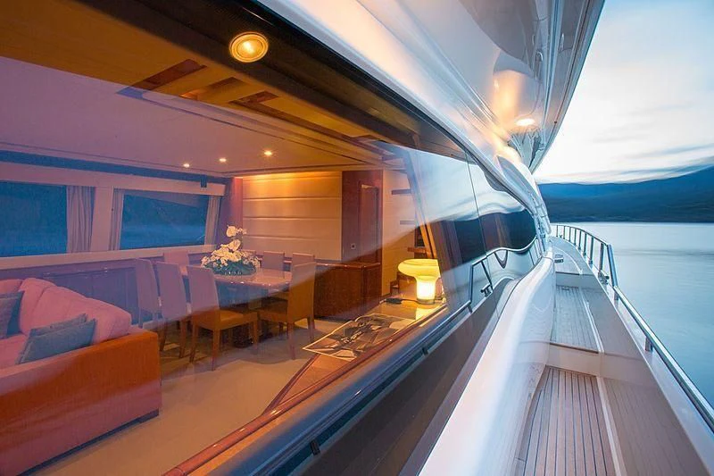 a boat on the water aboard MONTICELLO II Yacht for Sale