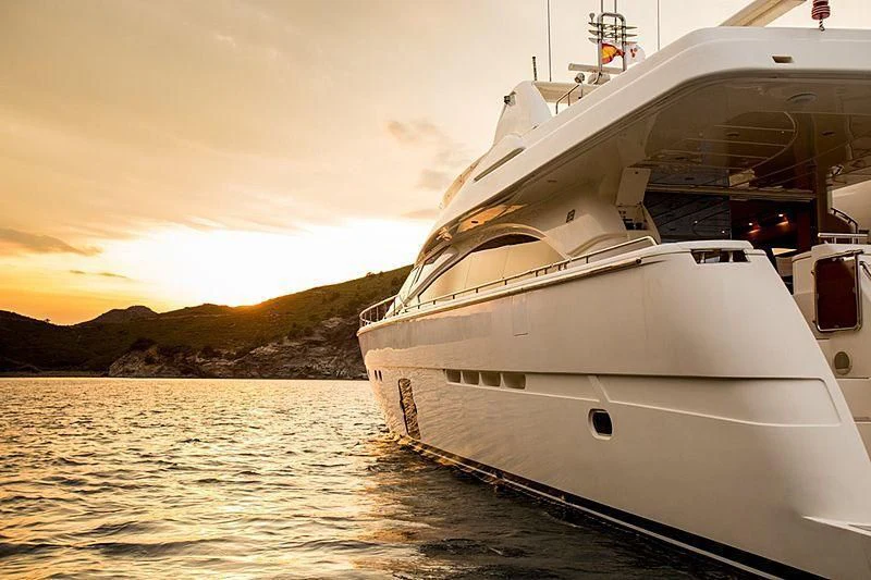 a boat on the water aboard MONTICELLO II Yacht for Sale