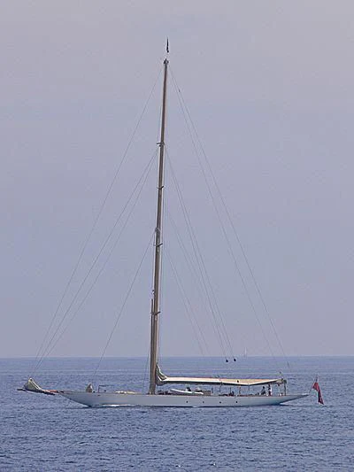a sailboat on the water aboard CAMBRIA Yacht for Sale