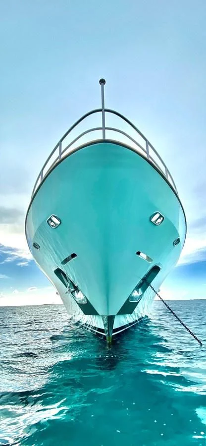 a close-up of a boat aboard CRISTOBAL Yacht for Charter