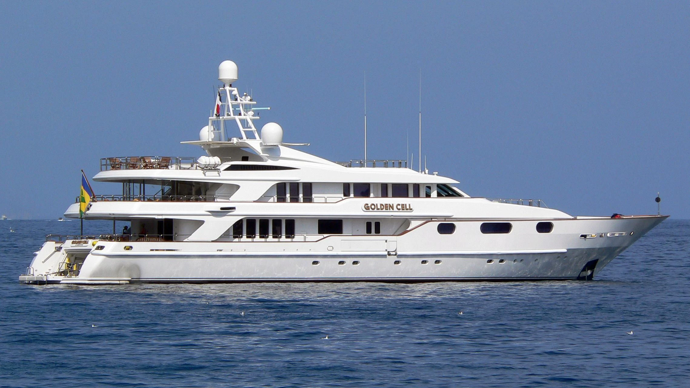 a large white yacht aboard CODE 8 Yacht for Sale