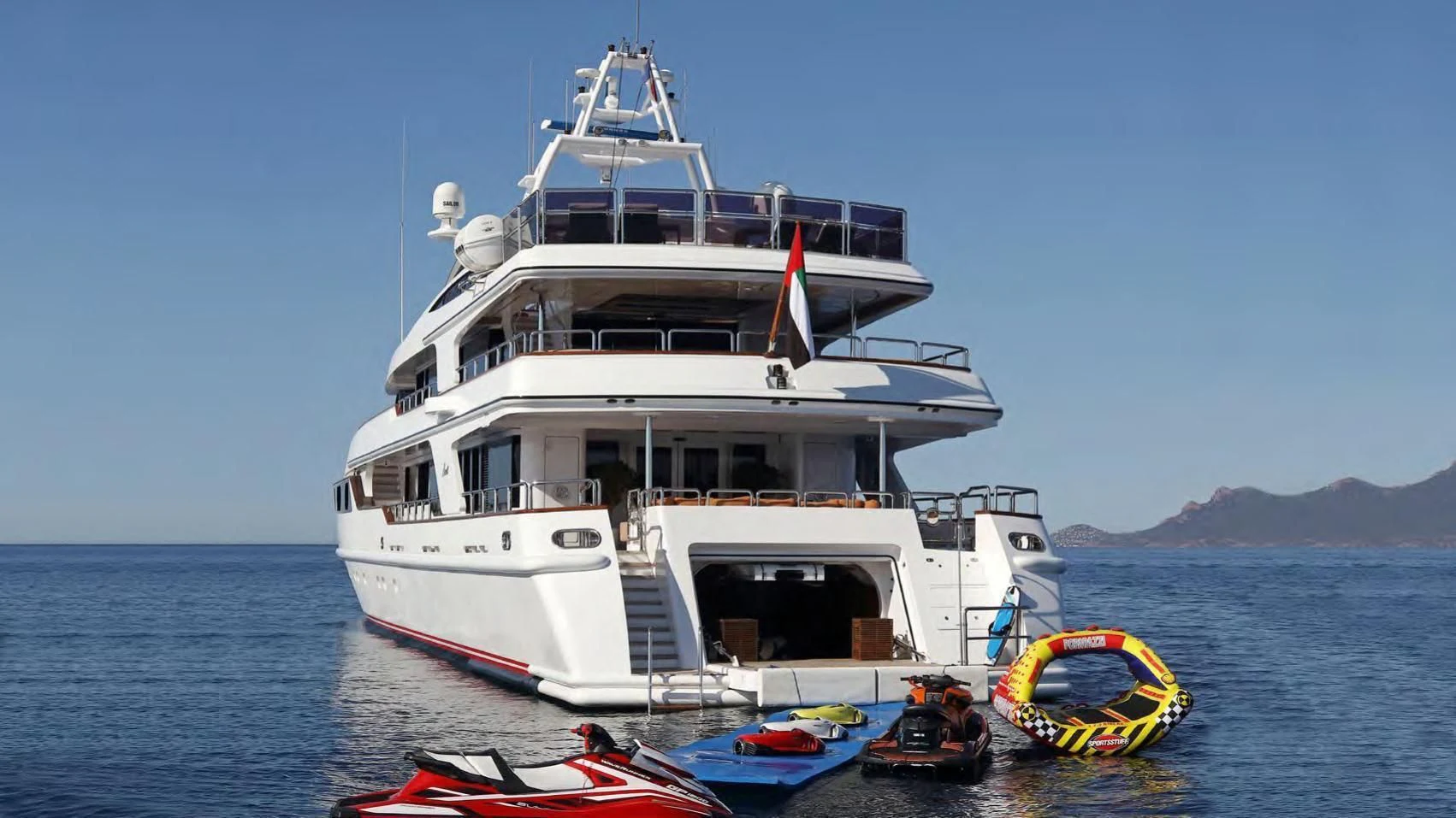 a boat on the water aboard CODE 8 Yacht for Sale