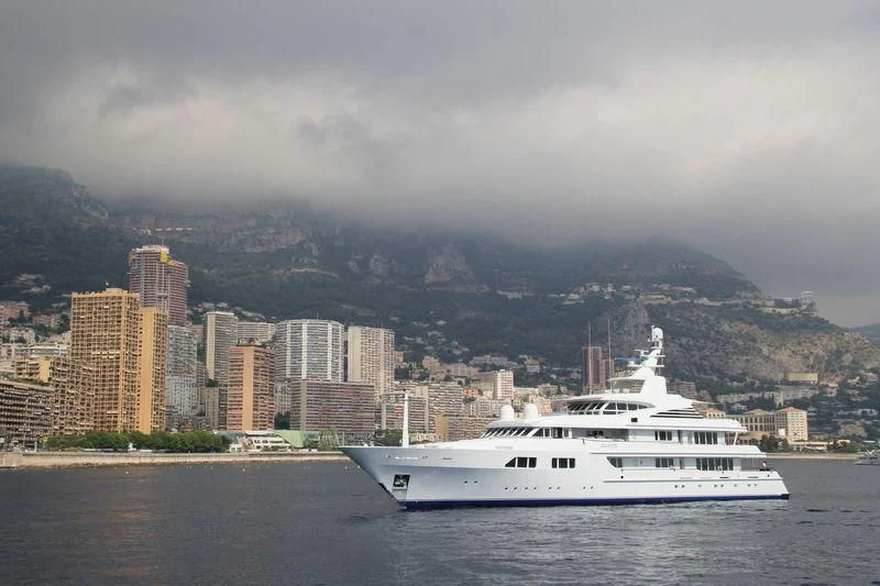 a boat in the water aboard PARAFFIN Yacht for Sale