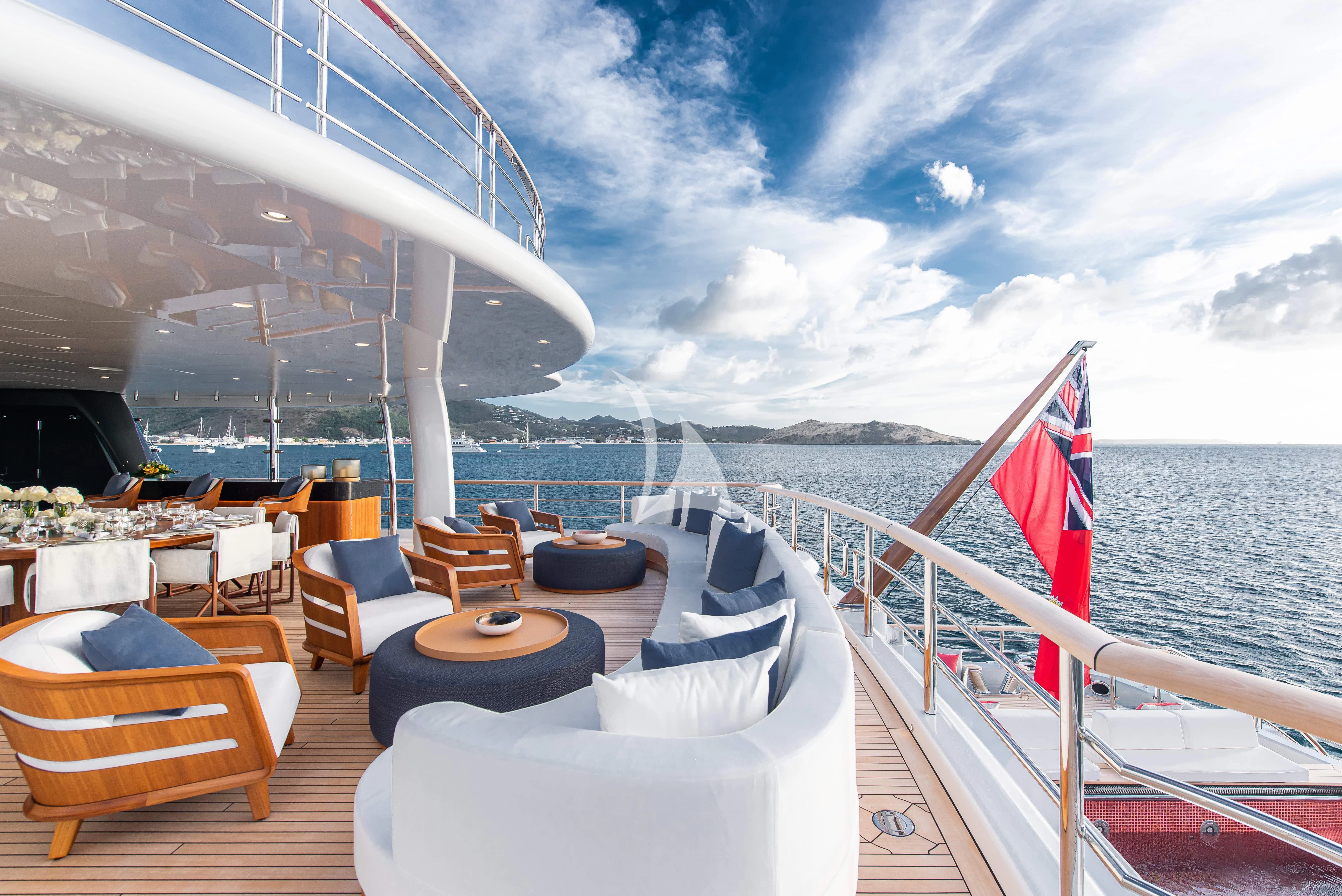 a boat on the water aboard SYNTHESIS Yacht for Sale