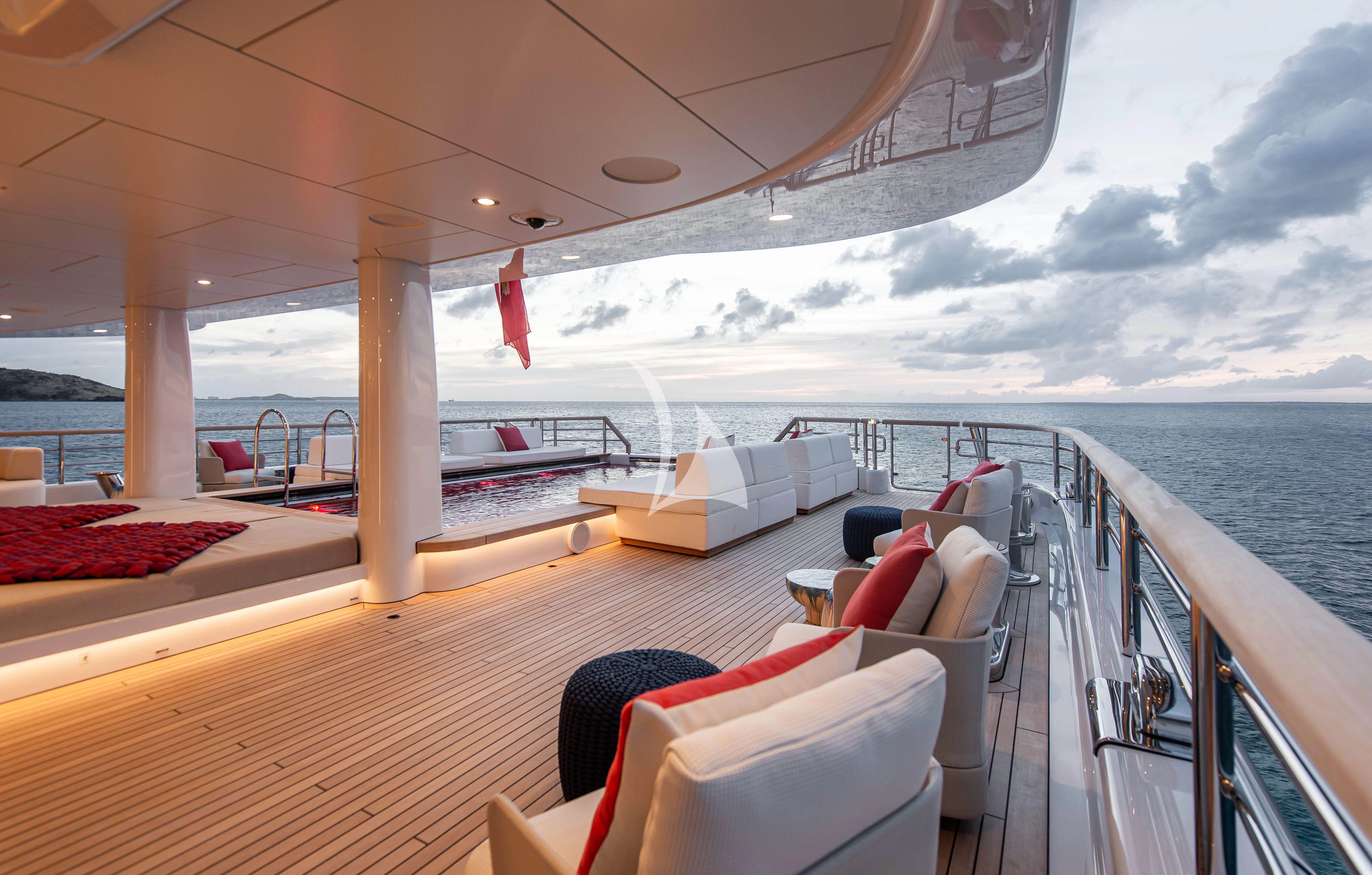 a boat on the water aboard SYNTHESIS Yacht for Sale