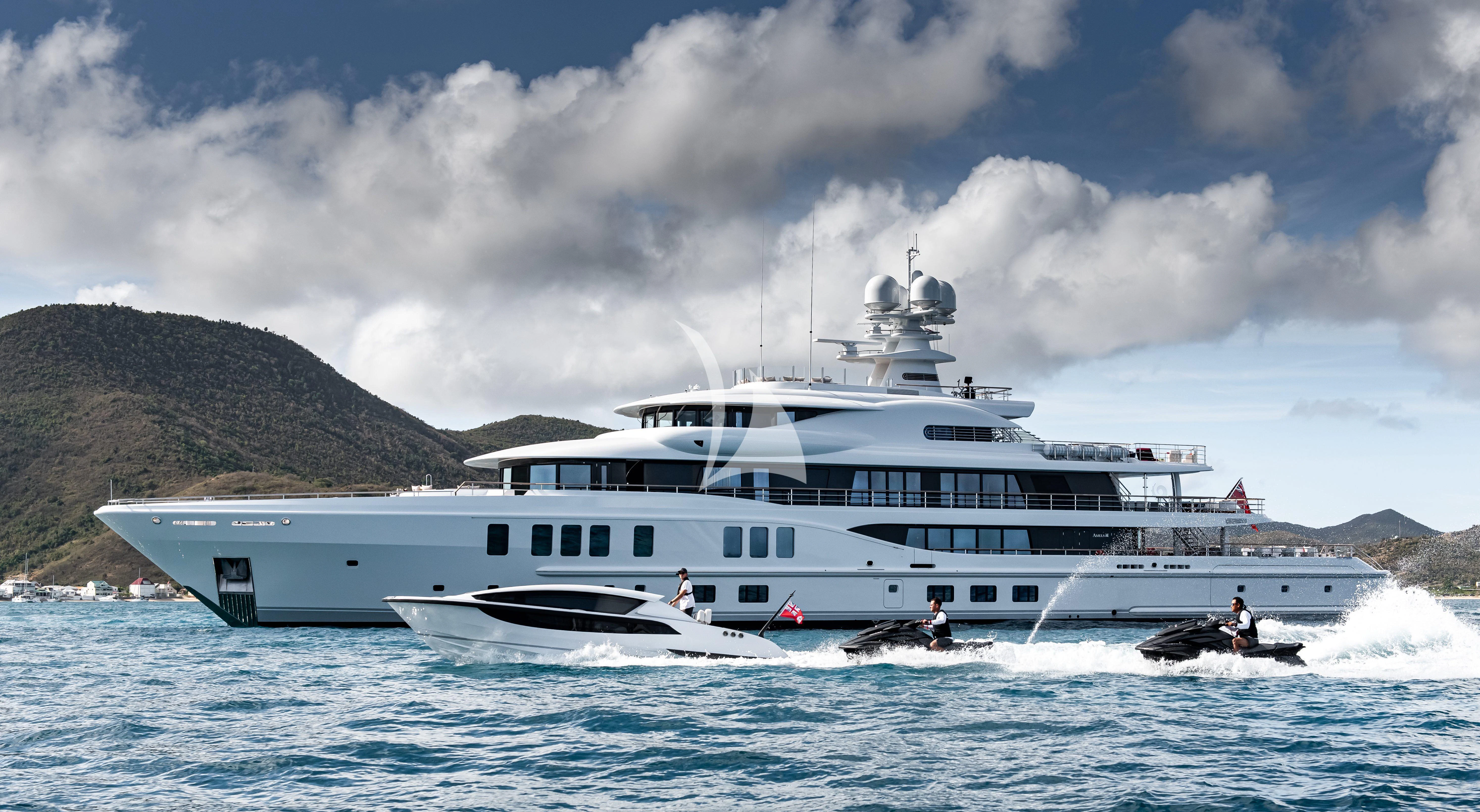 a boat on the water aboard SYNTHESIS Yacht for Sale