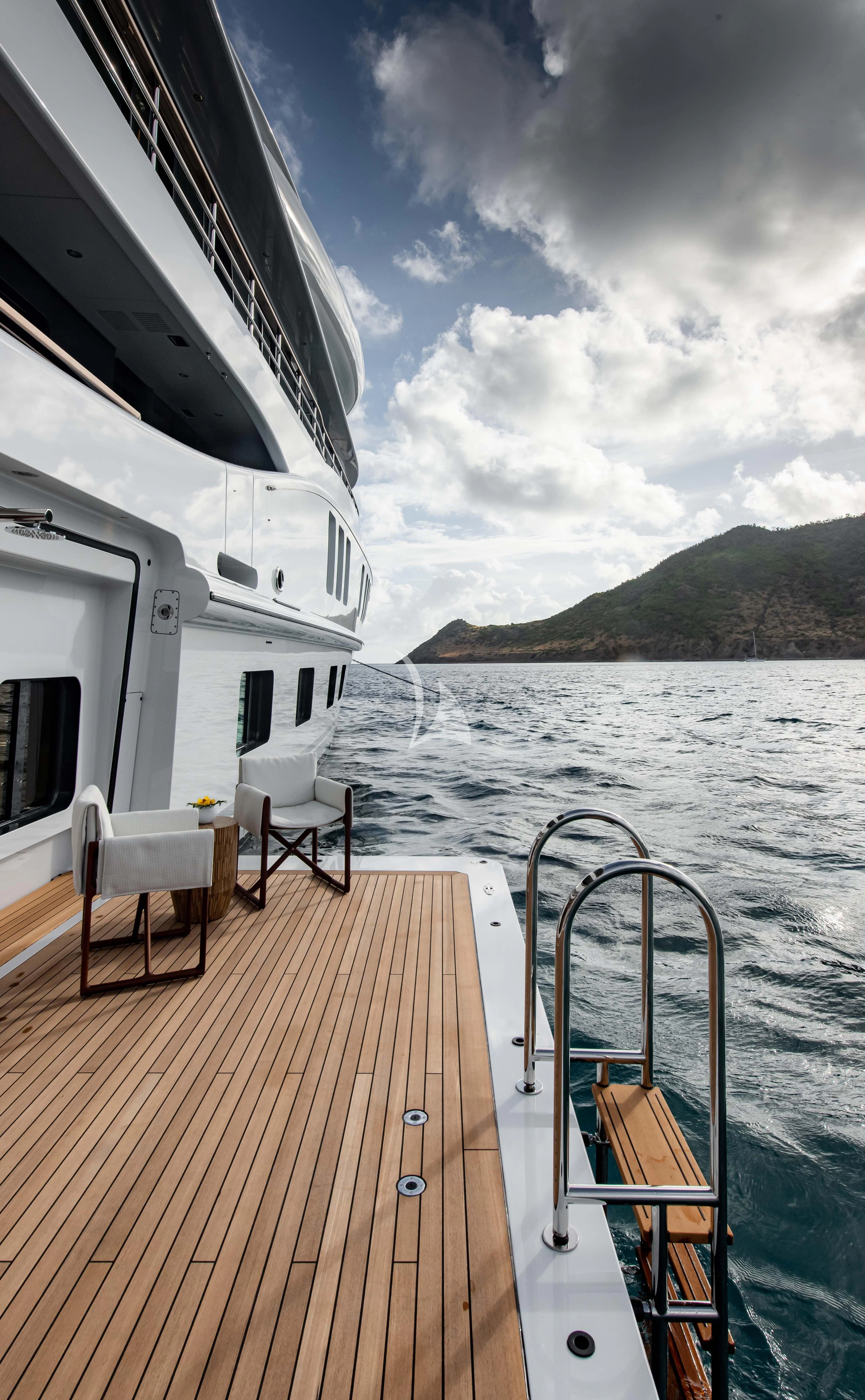 a boat on the water aboard SYNTHESIS Yacht for Sale