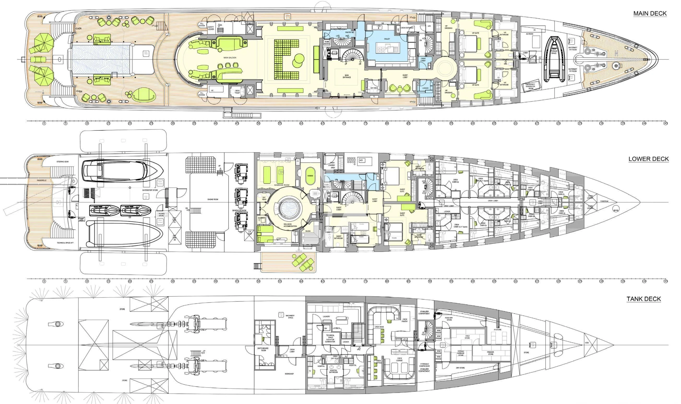 diagram aboard SYNTHESIS Yacht for Sale