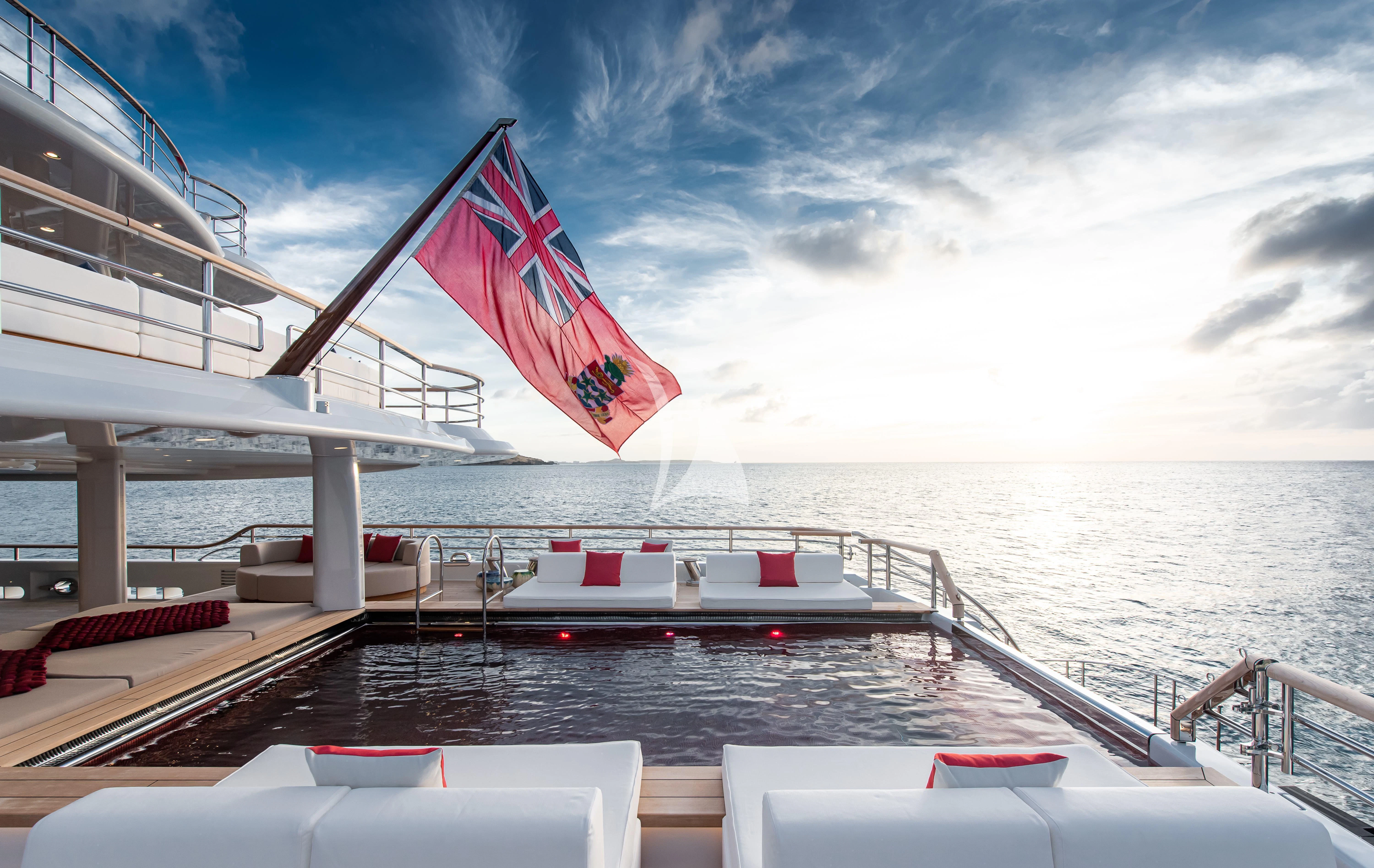 a boat on the water aboard SYNTHESIS Yacht for Sale