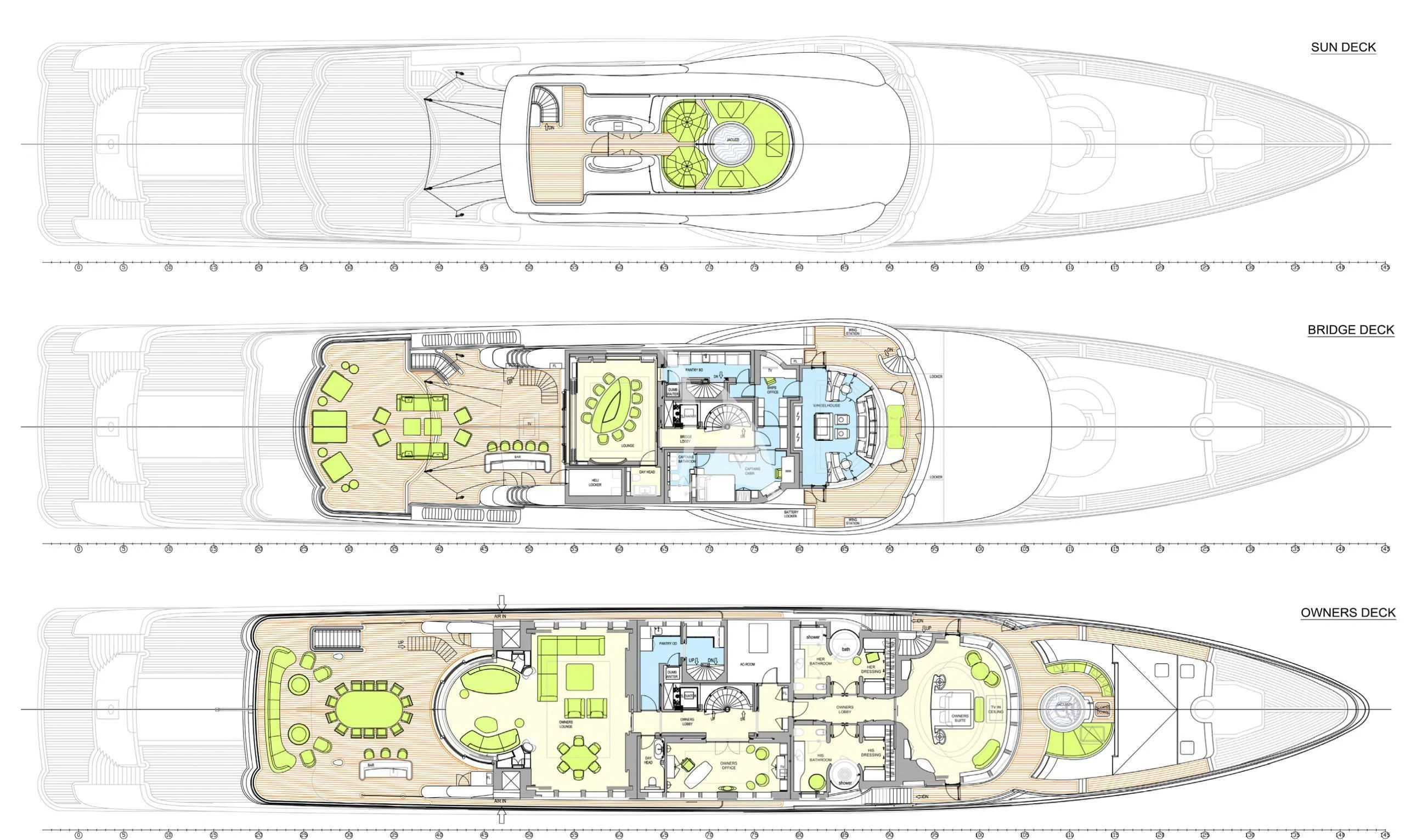 diagram aboard SYNTHESIS Yacht for Sale