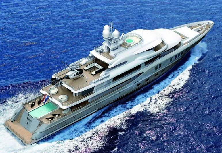 a space ship on a surface aboard SYNTHESIS Yacht for Sale
