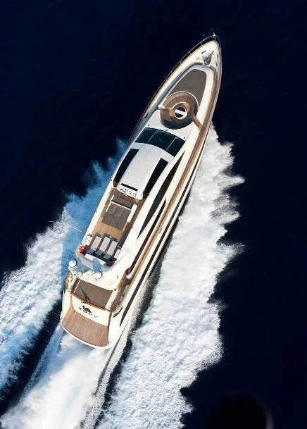 a space shuttle in space aboard TOBY Yacht for Sale